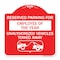 Signmission Reserved Parking for Employee of the Year Unauthorized Vehicles Towed Away, A-DES-RW-1818-23108 A-DES-RW-1818-23108 - alternate 1